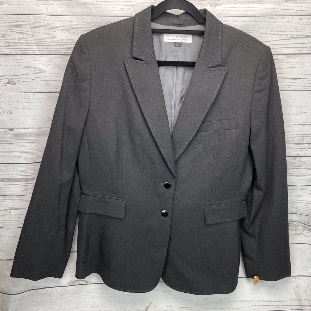 Tahari Lined Blazer Jacket Coat sz 14